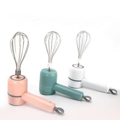 China Portable Electric USB Rechargeable Beater Mini Cream Mixer Egg Beater Household Cordless Bulk Kitchen Making for sale