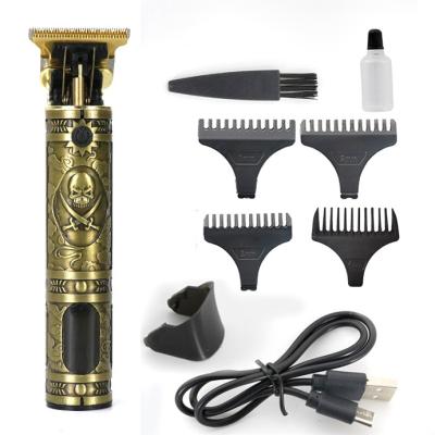 China New Style USB Hair Trimmer Cordless Men Barber Hair Cutting Razor Trimmer Machine Luxury Rechargeable Electric Hair Trimmer for sale