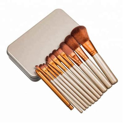 China Angular Blush Wholesale 12pcs NK3 Nude Makeup 3 Brush Set Professional Powder Makeup Makeup Brush Set for sale