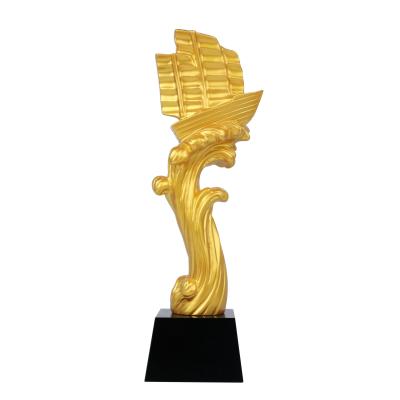 China JY Europe Factory Supply Resin Awards Wholesale Customized Gold Crystal Trophy Customized Trophy for sale