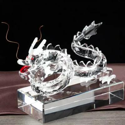 China Wholesale Chinese Zodiac Dragon Crystal Craft Animals Decoration Gifts from new come from Europe JY for sale