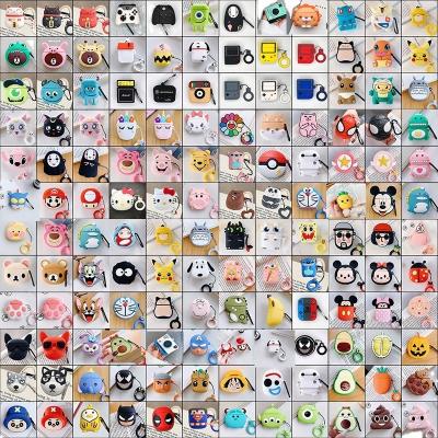 China For Cute Earphone Cartoon 3D Pattern Earphone Case For Airpods 1 2 Silicone Animal Cover For Airpod Pro Cases for sale