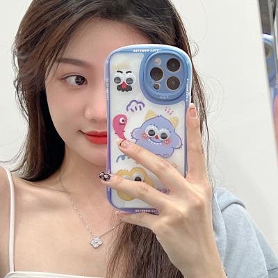 China Shockproof Korean element little monster shatterproof mobile phone case for iPhone X XS MAX 11 12 13 for sale