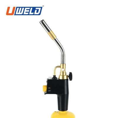 China 2021 Aluminum Alloy Uweld MAPP Gas Welding Torch With Self Ignition / Propane Trigger Start Mapp Gas Torch for sale