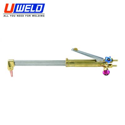 China UWELD Ningbo 18/90 Nanometer Cutter - Acetylene Oxy Cutting Torch Gas Burning Ax Blowtorch up to 300mm for sale