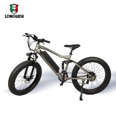 China 2022 aluminum alloy fat tire mountain bike electric motor e bike high quality electric bike 500w front suspension for sale