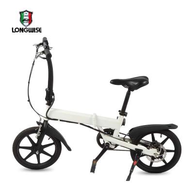 China Steel Folding 250w Electric Bike 16inch Steel Frame Powerful Electric Bike Manufacturer for sale