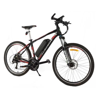 China High quality electric mountain bicycle 36V 6Ah lithium battery steel e bike 26 inch tire electric mountain bikes for sale