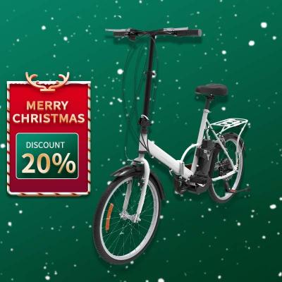 China Wholesale Steel Frame Foldable Electric City Bicycle 24V 6/8AH V Portable Electric Bicycle e Brake For Lady for sale