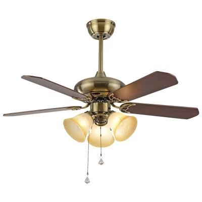 China Retro Mid Century Factory Border Supply Style Living Room Dining Room Ceiling Fan Industrial Lights for sale