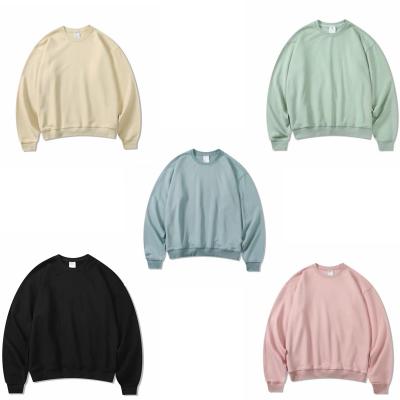 China Breathable Custom Private Label Long Sleeves Autumn Winter Candy Color Crew Neck Unisex Hoodies for sale