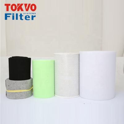 China High Quality Machinery Repair Shops Pre Filter 6 Micron Dust Collector Filter Air Condition Air Activated Carbon Filter Nonwoven Cotton for sale