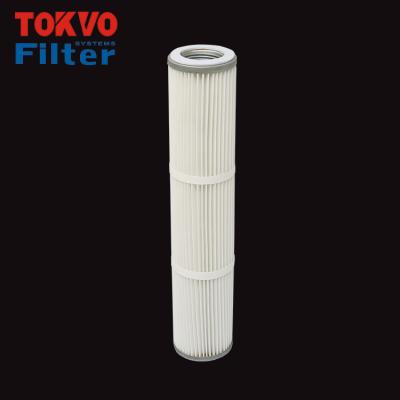 China Builiding Round Hole Reticulation Cloth Cartridge Dust Filter for sale