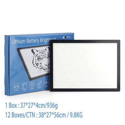 China Multiple color options of Acrylic+ABS+PVC a4 led light tablet pad diamond sets newer battery powered led led drawing board a4 discovery pad for sale