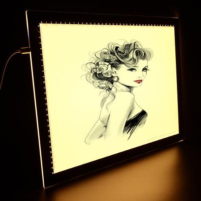 China Home/office /school a3 led light box 3 tracing brightness usb adjustable power led copy drawing boards jsk led tracing pad for sale