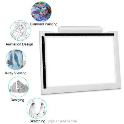 China Acrylic Panel Drawing Board Led Writing Tablet Notebooks Notebooks Toys For Children Item A4 Battery Light Protection for sale