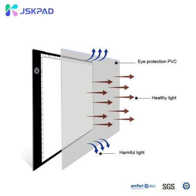 China Bestselling A4 Ultrathin Protective Light Panel Acrylic Discovery Rechargeable Obscuration Led Protective Discovery Light Rectangle for sale