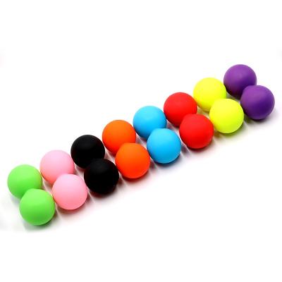 China Promotional Custom Colorful Logo Silicone Double Lacrosse Peanut Massage Ball for sale