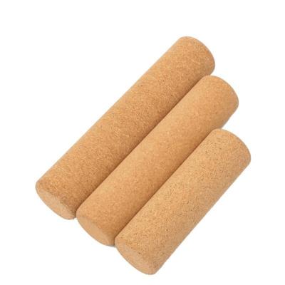 China Durable Custom LOGO Natural Cork Roller Muscle Massage Roller for sale