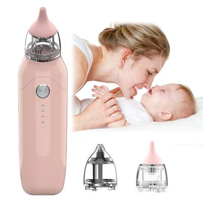 China 2023 New Food Grade Soft Silicone Rechargeable Kids Vacuum Suction Nose Infant Cleaner Electric Nasal Aspirator For Baby Health Care for sale