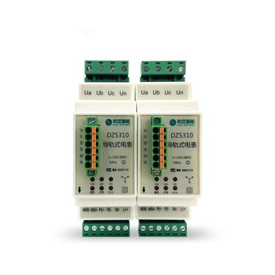 China 3 Phase Frequency Three Current Voltage Energy Meter KWH RS485 DZS310 for sale