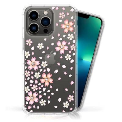 China Shockproof Meteor Compatible With iPhone 13 Series Austrian Rhinestone Diamond Protective Phone Case for sale