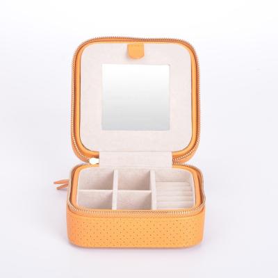 China Handmade Jewelry Packaging Box With Logo Earrings Necklaces Rings Bracelets Travel Folding Portable For for sale