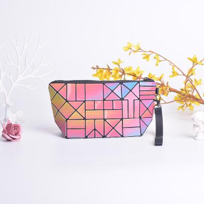 China Innovative Fashion Diamond Best Pattern PU Cosmetic Bags for sale