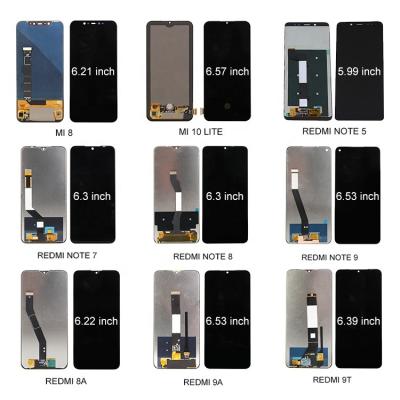 China For MI 9T China Supplier Mobile Phone LCD Display Screen For Note 7 8 9 10 Lite Redmi 5 plus 7 8 9 9t for sale