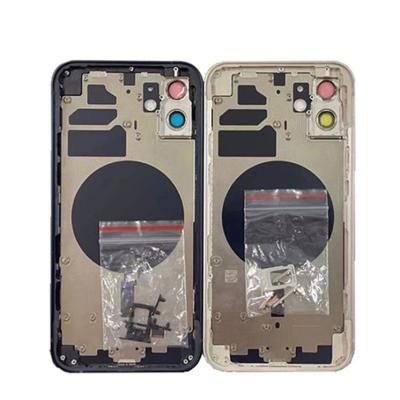 China original glass back cover housing for iphone 5 6 7 8 xs 10 xr x pro max frame 11 12 back glass change for iphone x to pro 12 housing for sale