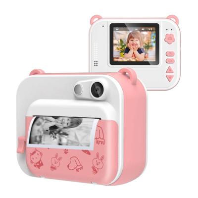 China Black and White Portable 2 Inch Photo Recording Thermal Printing 1080P Digital Children Camera Printer Instant Video Camera for sale