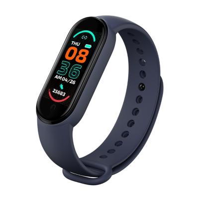 China M6 Touch Screen Sports Smart Wristband Heart Rate Monitor Color Screen Sports and Blood Pressure Waterproof Smart Watch for sale