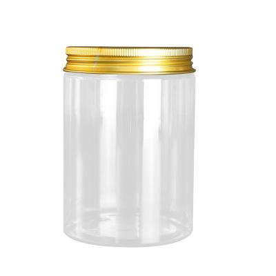 China Eco-friendly Recyclable Wide Mouth Straight Empty Kitchen Storage Plastic Jar For Food for sale