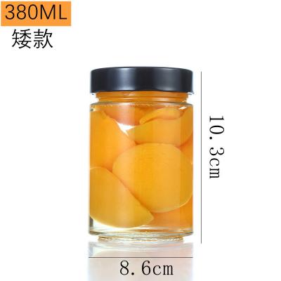 China 16oz 60ml Eco-friendly Recyclable Unique Clear Glass Jar Food Storage Canning Canning Jars With Bamboo Lid for sale