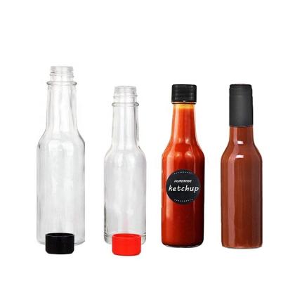 China Multiple Specifications Of Eco - Friendly Recyclable High Quality Standard Oil Glass Barbecue Pepper Sauce Bottles for sale