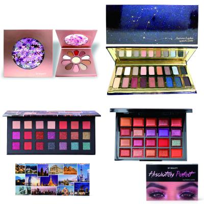 China Makeup Eyeshadow Waterproof Private Label High Shimmer Manufacturers Luxury Cosmetics Outdoor Pigmented Palette for sale