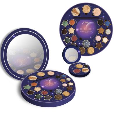 China Waterproof Waterproof Eyeshadow Palette Mirror Rainbow Color And Vegan Autumn Magnetic Eyeshadow Book for sale