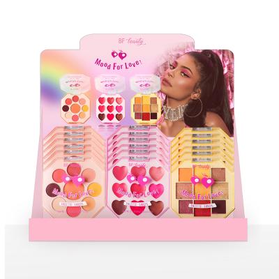 China Waterproof Professional Make Up Shimer EyeShawdow Lipstick Eyeshadow Palette Kit for sale