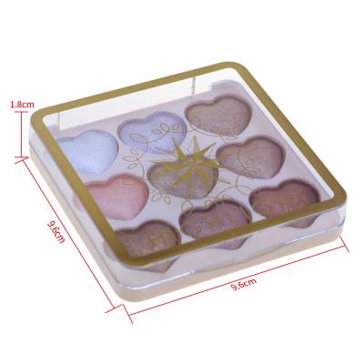 China New Logo Private Label 9 Color Highlight Palette Waterproof Trending Custom Glitter Powder Bronzer Highlighter Bar Palette for sale