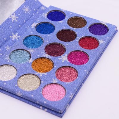 China Waterproof 15 Color Cosmetics Makeup Protect Eyeshadow Palette Private Label Glitter Custom Eyeshadow for sale