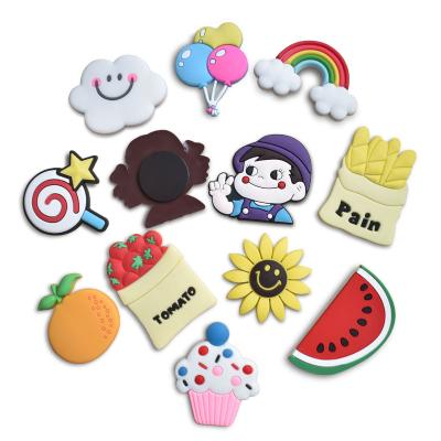 China Shape Creative PVC 3d 2d Fridge Magnet Cartoon Cute Souvenir Fridge Magnet Soft Rubber Adhesive Magnet for sale