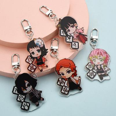 China Fashional Souvenir Gifts Custom Printed Acrylic Ghost Killer Offset Printing Anime Charm Blade Key Chain Bag Pendant for sale