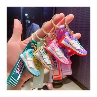 China Wholesale Durable 3D Sneaker Key Chain Charms Creative M Sneakers Keychain Car School Bag Pendant Ornament for sale