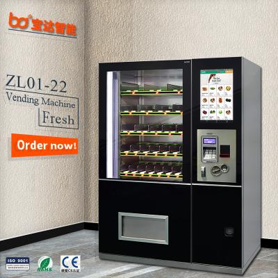 China Metro Station Fresh Flower Vending Machine with Cooling System and Elevator Lift Vending Machine for Fresh Foods Touch Screen Machine for sale