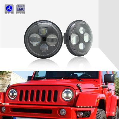 China Waterproof Ip66 IP6K9K Round Low And High Beam Led Headlight 5.75 Led Headlamp for sale