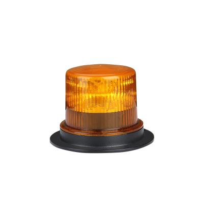 China Aluminum Alloy 12V 24V Police Car Tractor Truck Amber Magnet Mount Flashing Rotating LED Beacon Warning Light for sale