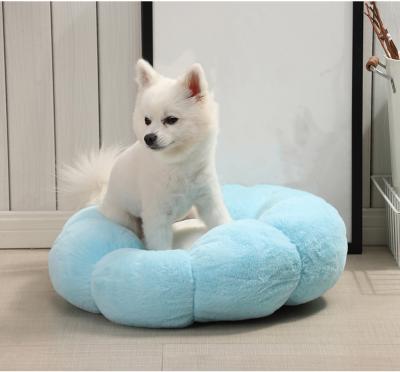 China Travel ZMaker 40cm Fuzzy Dog Beds Wholesale Custom Cat Bed Washable Luxury Large Cat Pet Dog Bed for sale