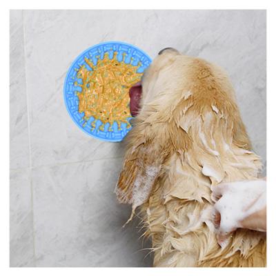 China ZMaker Sustainable Dog Lick Pad Food Grade Silicon Mat Bowl Slow Eating Pet Bath Training for sale