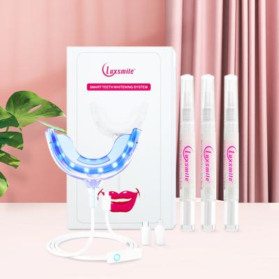 China Natural Whiten New Teeth Fast Private Label 10mins Tooth Whitening 16% 35% Hp Home Wholesale Custom Teeth Whitening Kit With Blue LED Light for sale