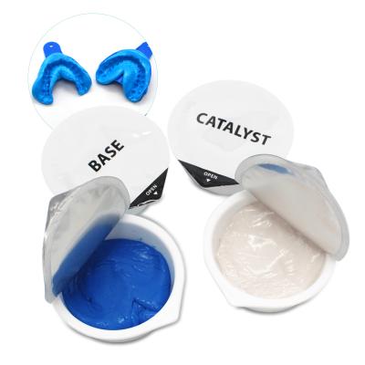 China 2021 Wholesale New Clinic Thixotropy Dental Material Dental Putti Materi Kit With Impression Trays Alginate Impression Trays Use Silicon for sale